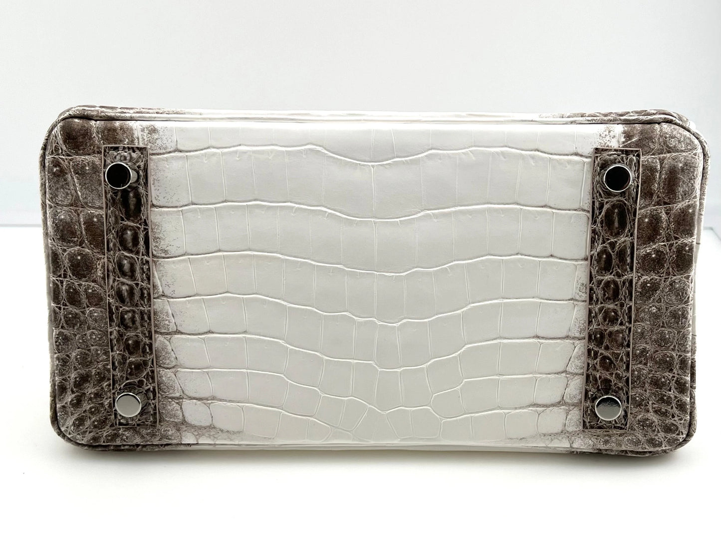 Hermès Himalaya Birkin 25 Niloticus Crocodile Diamond Encrusted Palladium Hardware