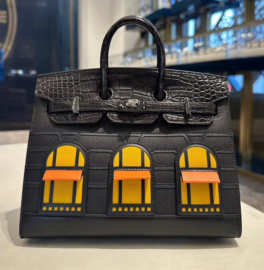 Hermès Birkin Sellier 20 Faubourg by Night Madame Alligator So Black Hardware