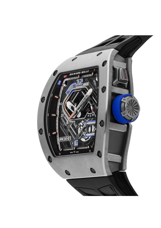 Richard Mille RM30-01 Date Auto 49mm Skeleton Watch Titanium RM30-01 TI